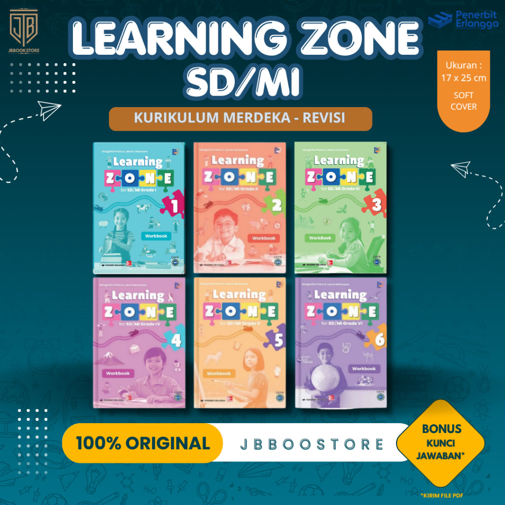 Jual [ Erlangga ] Buku Learning Zone Workbook Kelas 1 2 3 4 5 6 SD/MI ...