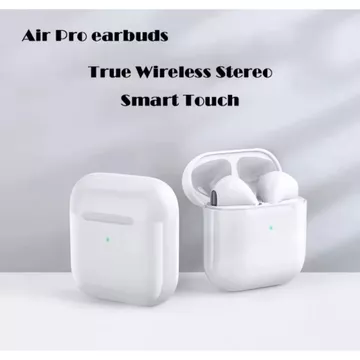 Pro 4 TWS Bluetooth Wireless Earphone Stereo HiFi Headset Bass Smart Touch Long Battery