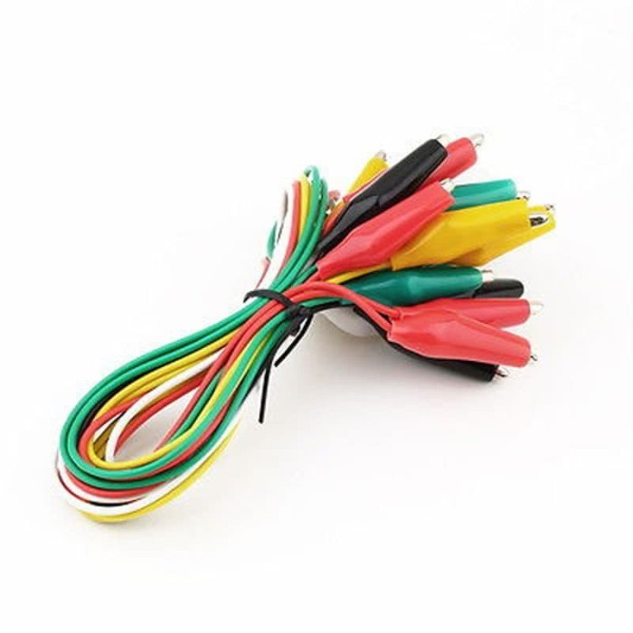Jual 5 Colors Double-ended Alligator Clips Jumper Wire Mini Test Clips ...