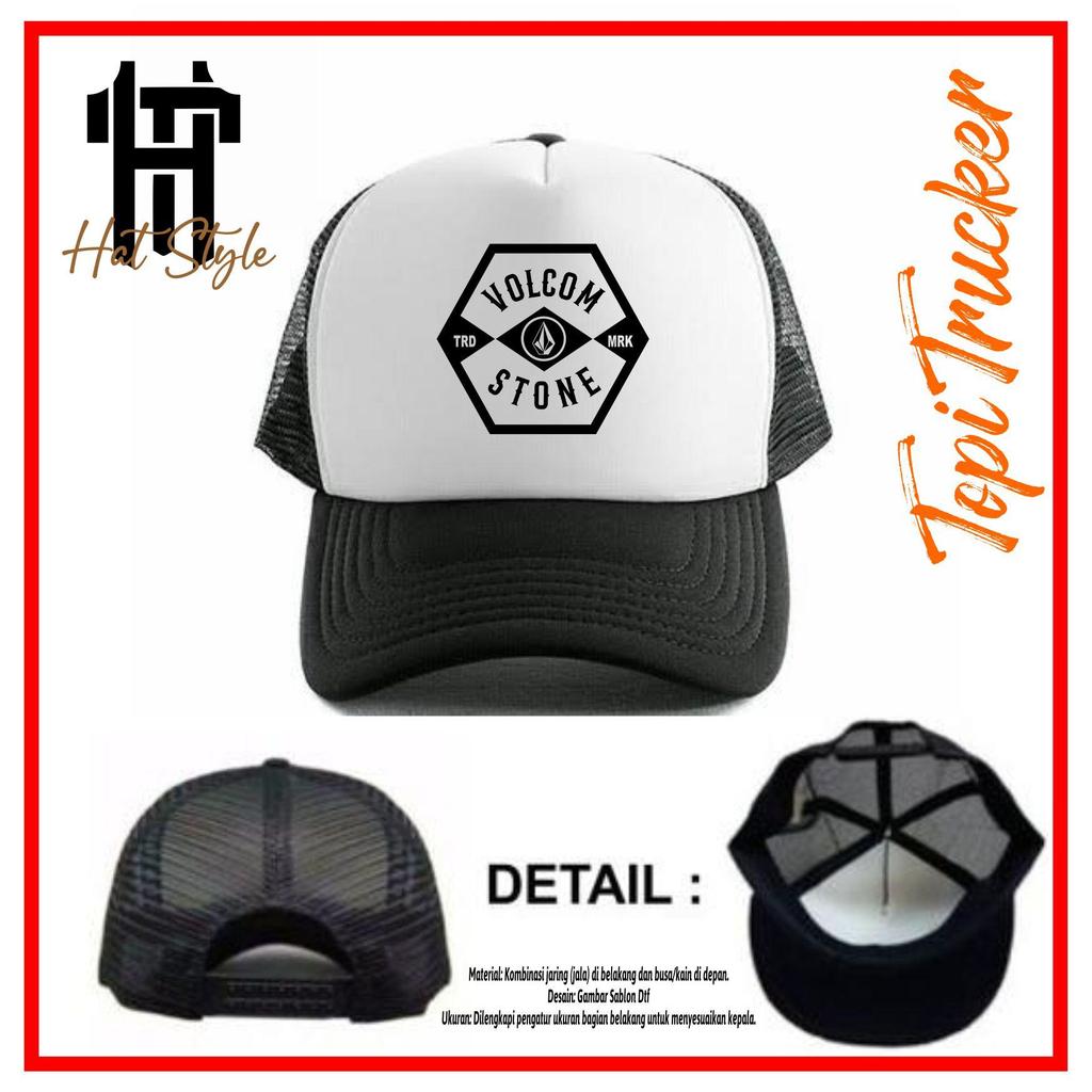 Jual Topi VOLCOM / Topi Trucker VOLCOM / Topi Jaring VOLCOM Premium ...