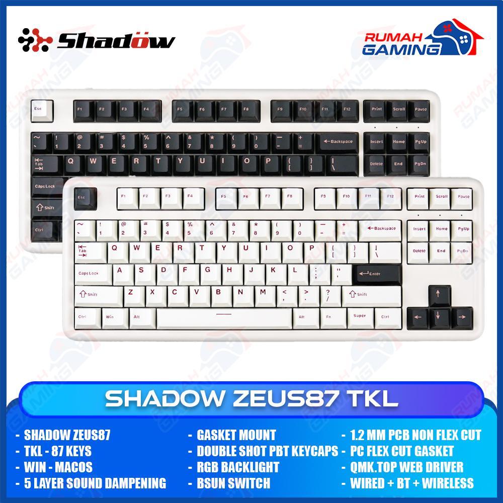 Jual SHADOW ZEUS87 - TKL - 3 Mode - Gasket Mount - South Face RGB - PBT ...