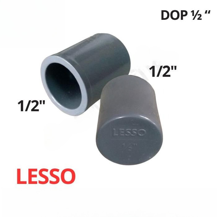 Jual PVC CAP - AW - DOP MERK LESSO ukuran 1/2 INCH - 1/2