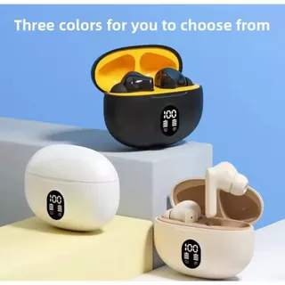 895B TWS Earphone Bluetooth Wireless Headset LED Display Bass Stereo Suara Jernih Baterai Awet