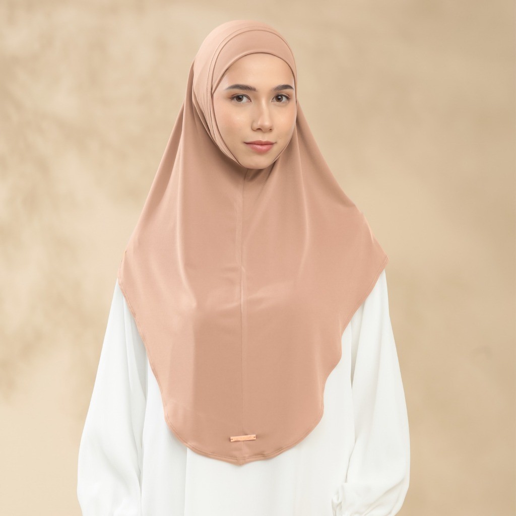 Lozy Hijab Malay Instan Lozy X Lesti (Instan Hijab Dagu Bahan Jersey)