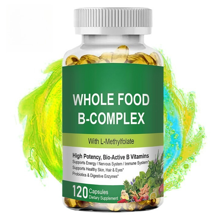 Jual Vitamin B Complex Capsules B1 B2 B3 B5 B6 B7 B9 B12 for Stress ...
