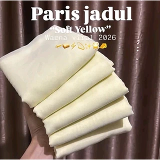 Soft Yellow / Yellow Butter - Hijab Segiempat Voal Paris Jadul Jahit Tepi, Hijab Voal Paris 0riginal Anti Letoy - Deep Yellow Butter