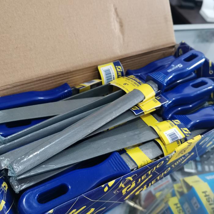 Jual Kikir setengah lingkaran 6 inch JETJO TOOLS kikir kayu bastard ...
