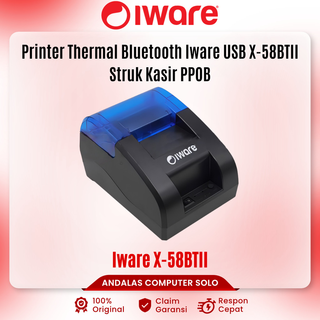 Jual Printer Thermal Bluetooth Iware X-Series X-58BTI PPOB RPP02N ...