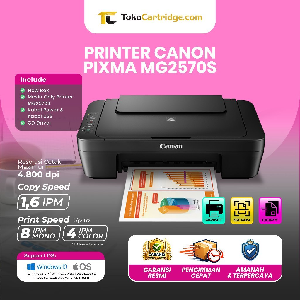 Jual Printer Canon MG2570S E410 AIO Print-Scan-Copy Printer Canon All ...