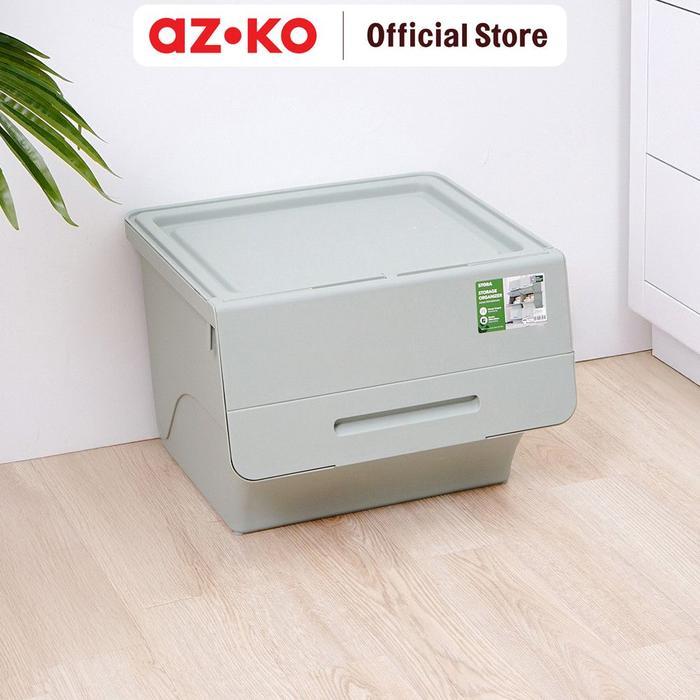 Jual AZKO Stora 43.5X36X31 cm Kotak Penyimpanan Flat Kotak Serbaguna ...