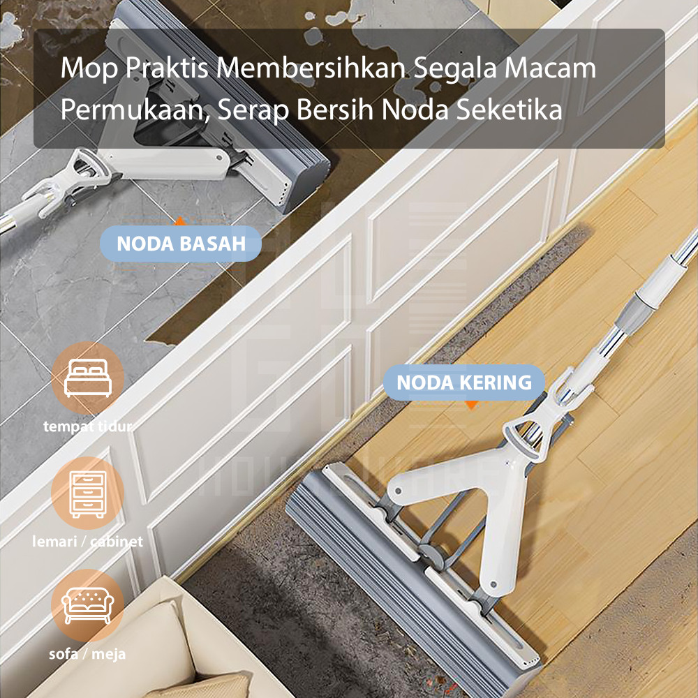 Jual Hugo Houseware Alat Pel Lantai Karet Spons Ultra Mop Spongy Tarik ...
