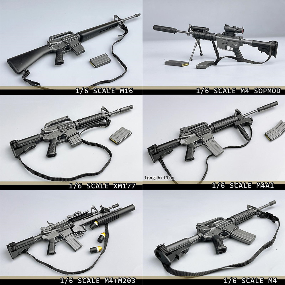Jual 1/6 Scale Soler Mini Plastic Rifle for 12