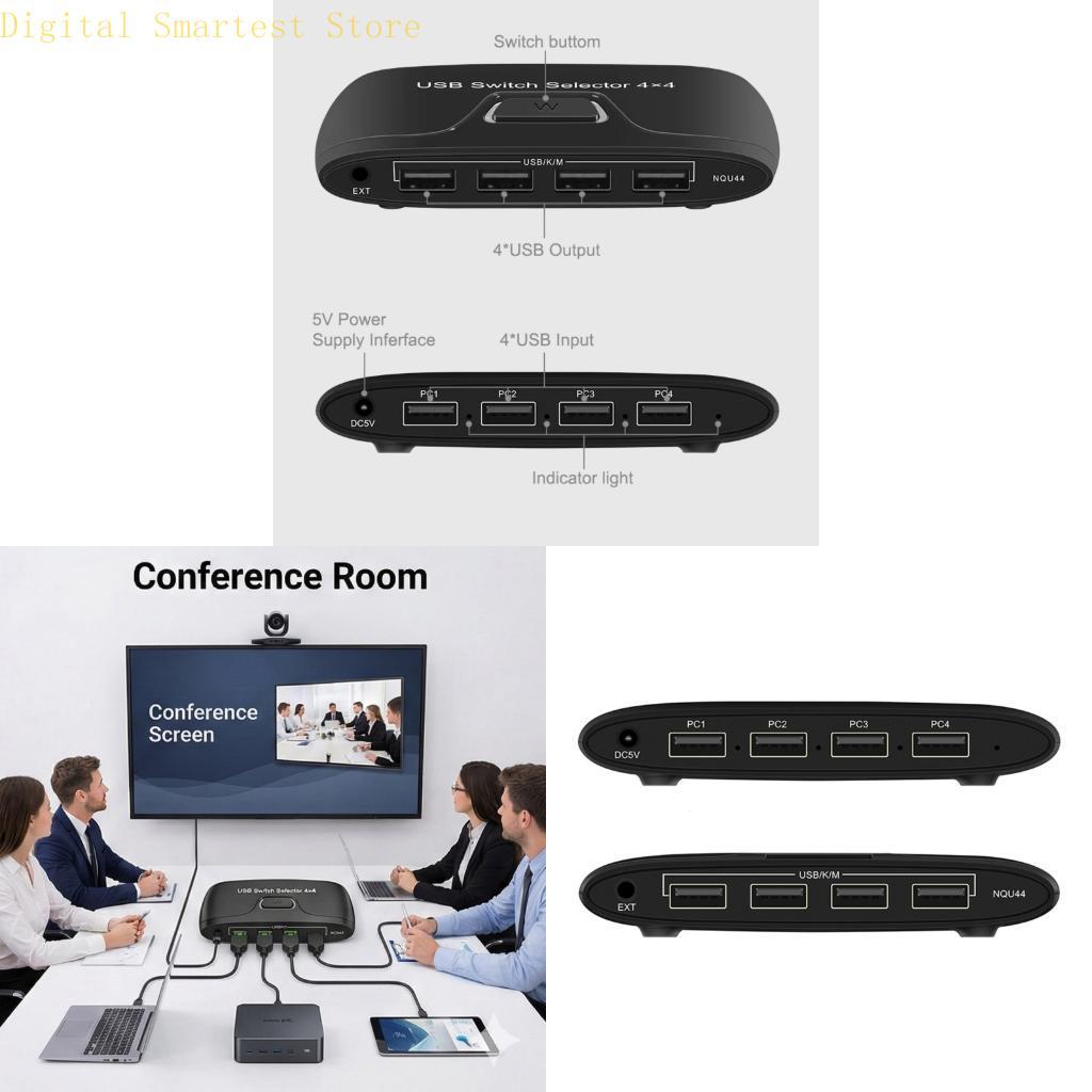 Jual 85AA Double Control USB Switcher for Easy Keyboard Mouse Switching ...