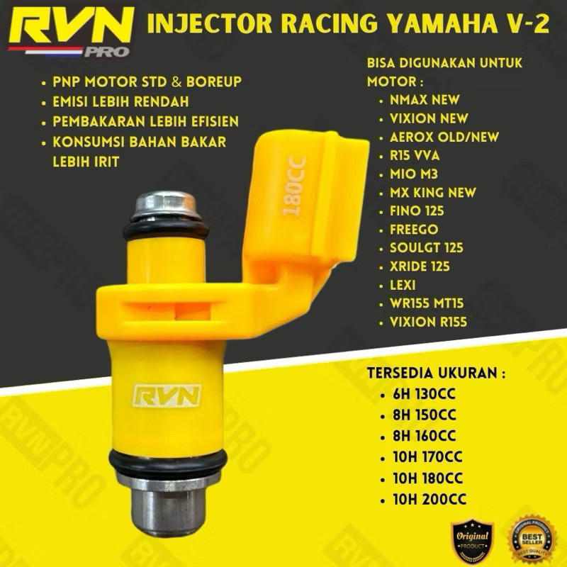 Jual INJECTOR INJEKTOR RVN RACING MXKING NMAX VIXION NEW MIO M3 MIO J ...