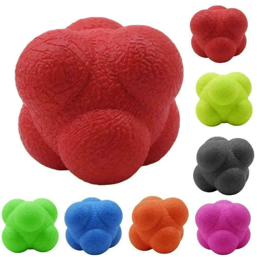 Jual Hexagonal Reaction Ball Fitness Sport Speed Agility Reflex- Skills ...