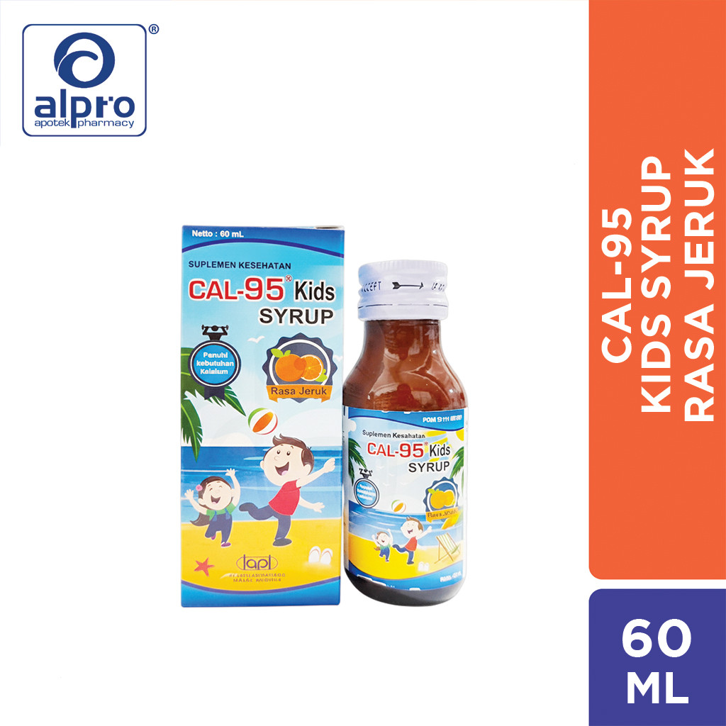 Jual Cal-95 Kids Syrup Rasa Jeruk 60 Ml | Shopee Indonesia