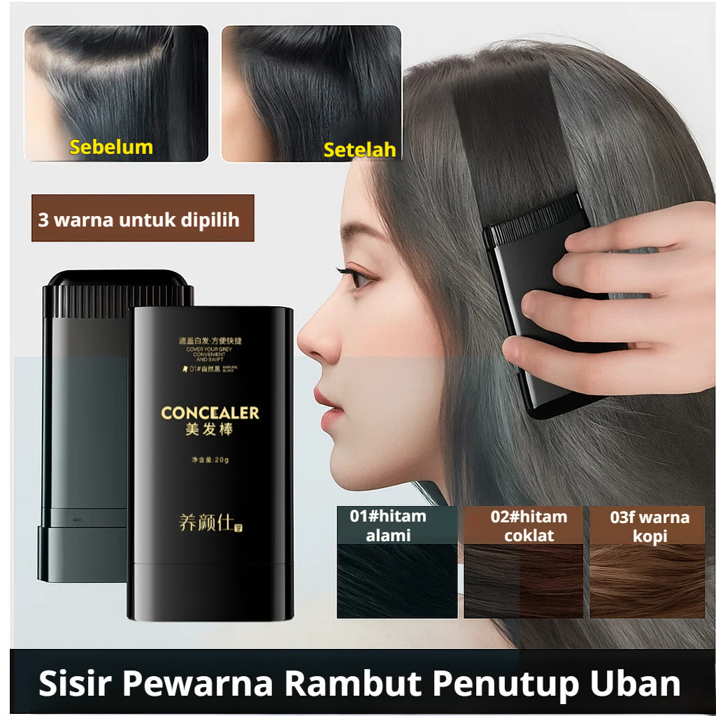 Jual 100%Original-Stik Pewarna Rambut untuk Menutupi/Penutup Uban ...