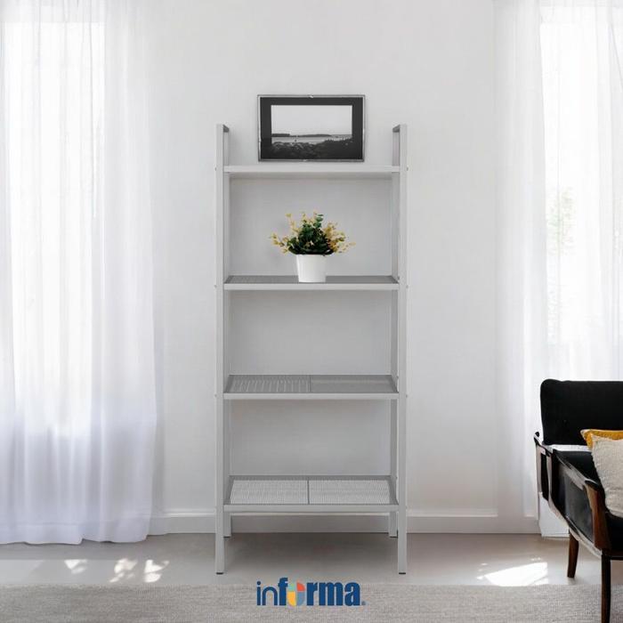 Jual Harmoni store_ Informa Libie Rak Besi 4 Tingkat - Putih Storage ...