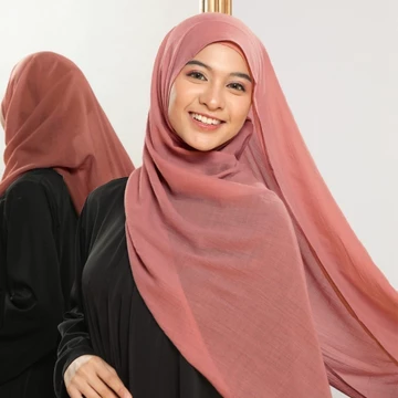 Lozy Hijab Pashmina Voal Mima Shawl (Pashmina Bahan Arabian Voal)