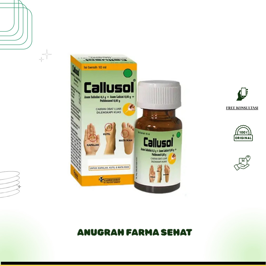 Jual CALLUSOL LIQUID 10ML - Obat Untuk Kapalan, Kutil & Mata Ikan ...