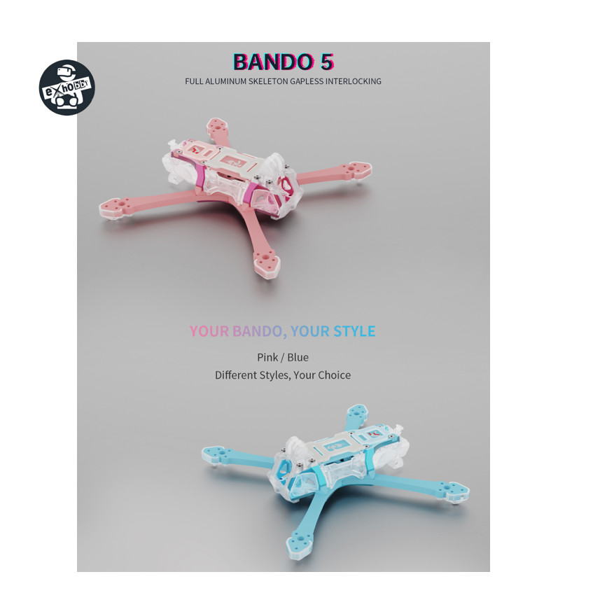 Jual Axisflying BANDO 5 Frame kit / True X FPV Blue/Pink | Shopee Indonesia