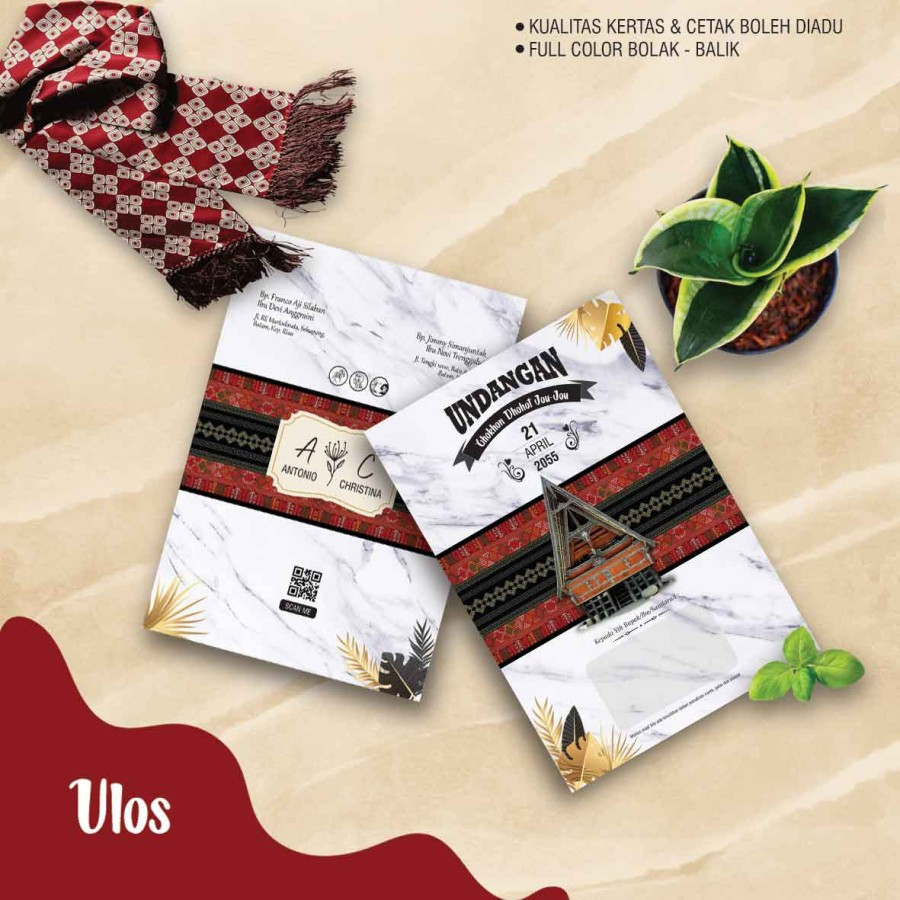 Jual Blangko Undangan Java Card ULOS Etnik (Blangko Center) | Shopee ...