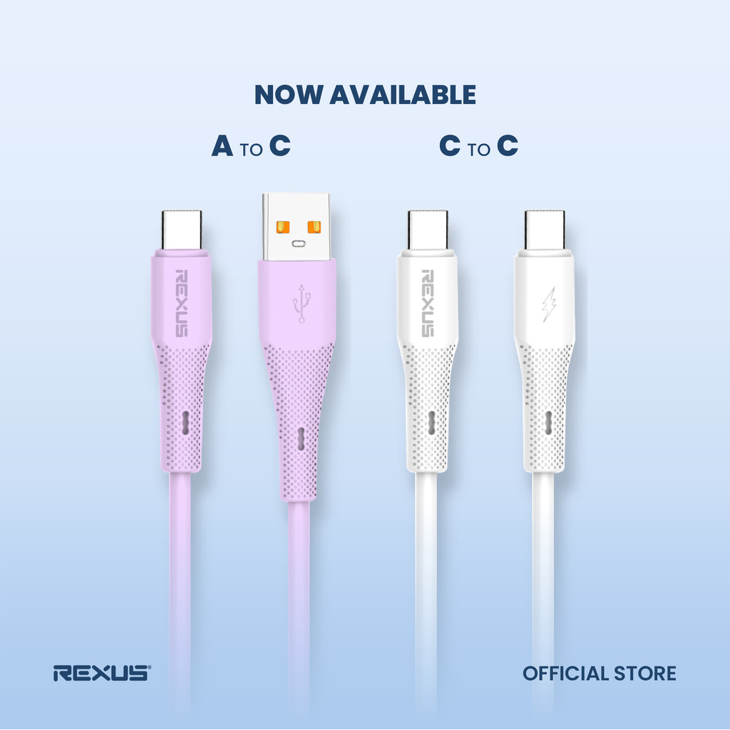 Rexus Cable CB10 Type C to C / A to C 65W Fast Charging Silicone (5)