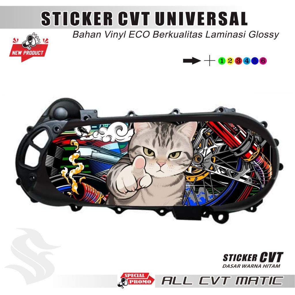 Jual STICKER MOTIF DECAL variasi sticker blok cvt | Shopee Indonesia