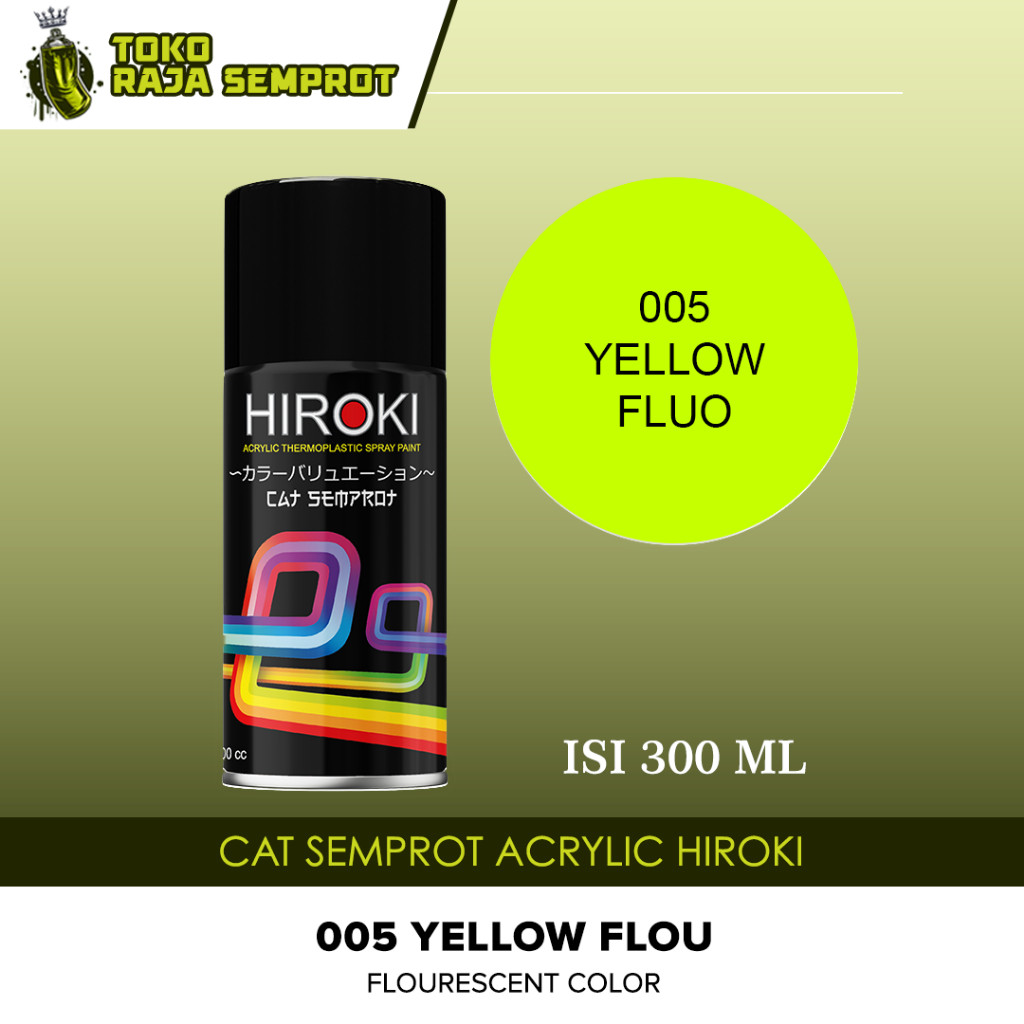 Jual Cat Semprot Motor Pilox Hiroki Paint Stabilo Yellow 005 terlaris ...