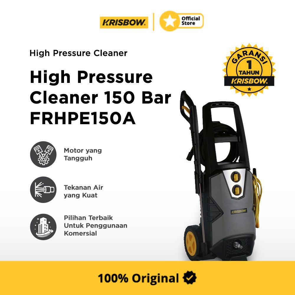 Jual Krisbow High Pressure Cleaner Home Use 150 Bar 2000 watt Frhpe150A ...