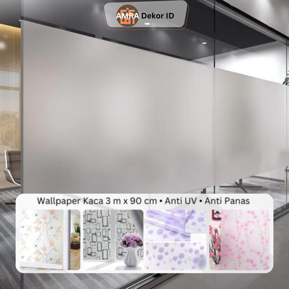 Jual Wallpaper Stiker Kaca 3 m x 90 cm Jendela Pintu Kaca Polos ...