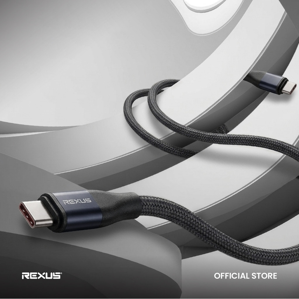 Rexus Cable CB100 Type C to C 100W Fast Charging Braided (5)