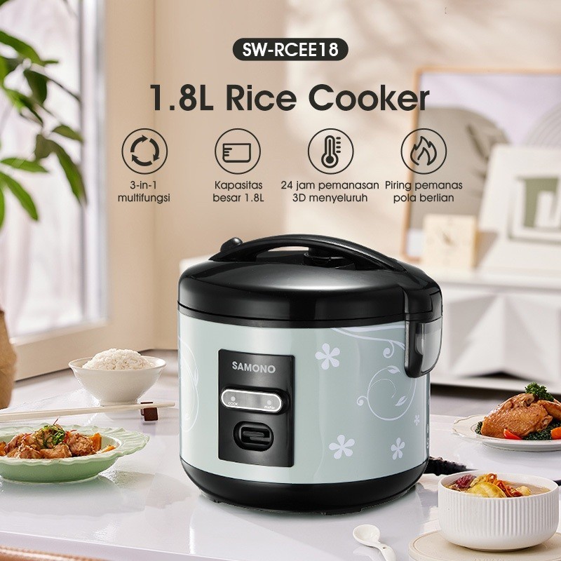 Jual MAGICCOM SAMONO SWRCEE18 RICE COOKER SAMONO SWRCEE 18 (1.8 LITER ...