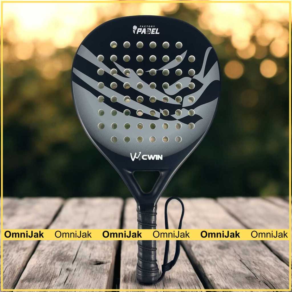 Jual CWIN Raket Padel Teardrop Carbon Fiber 3.8cm Thickness 365g - 4013 ...