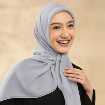 Lozy Hijab Plain Paris Lozy X Lesti (Hijab Segiempat Paris Japan Jahit Luar Timbul)