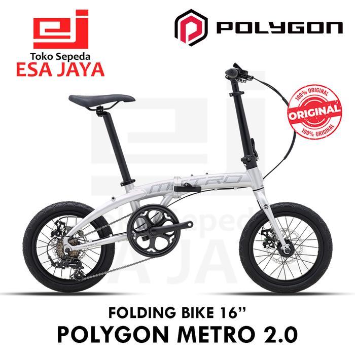 Jual Polygon Metro 2 Sepeda Lipat 16 inch Folding Bike Perkotaan 16 ...