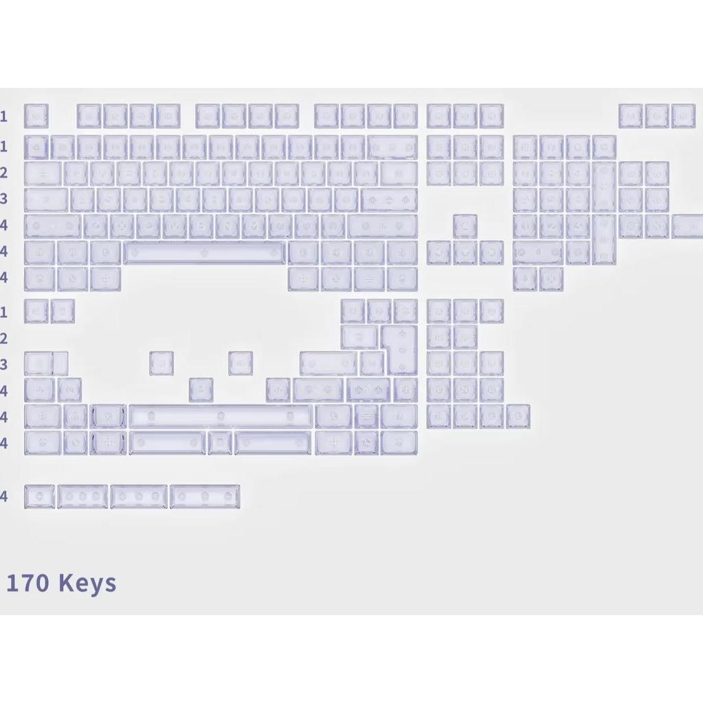 Jual Wuque Studio WS Blossom Lilac Amber Series Keycaps Cherry Profile ...