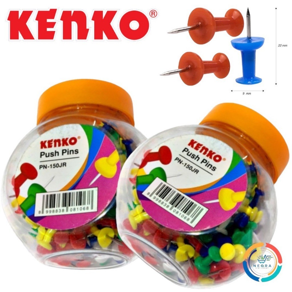 Jual Push Pins 150 Pcs Kenko PN-150JR / Paku Sterofoam Mading / paku ...
