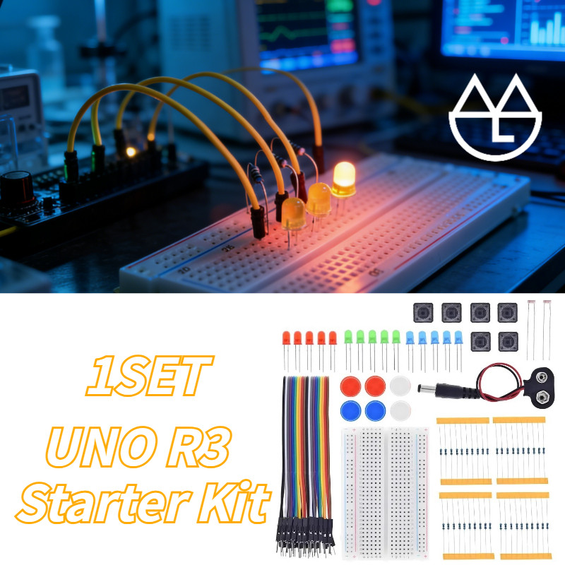 Jual 1SET Kit Paket Elemen UNO R3 Arduino Breadboard Starter Kit Led ...