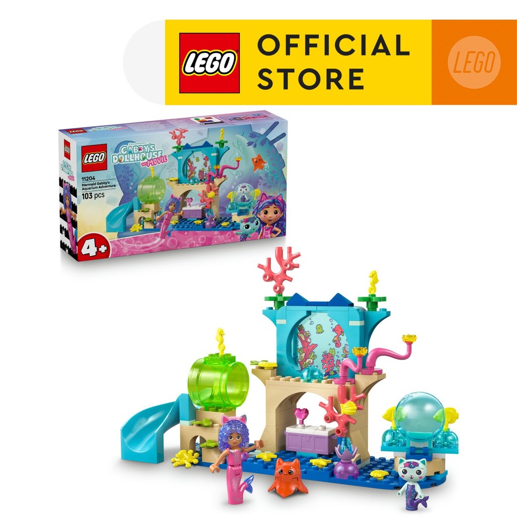 Jual LEGO Gabby's Dollhouse 11204 Mermaid Gabby's Aquarium Adventure ...