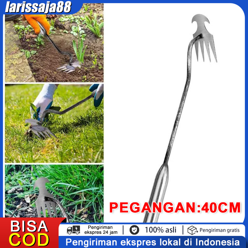 Jual (COD)Alat Pencabut Rumput Liar Alat Garbu Taman Baja Asli Weeding ...