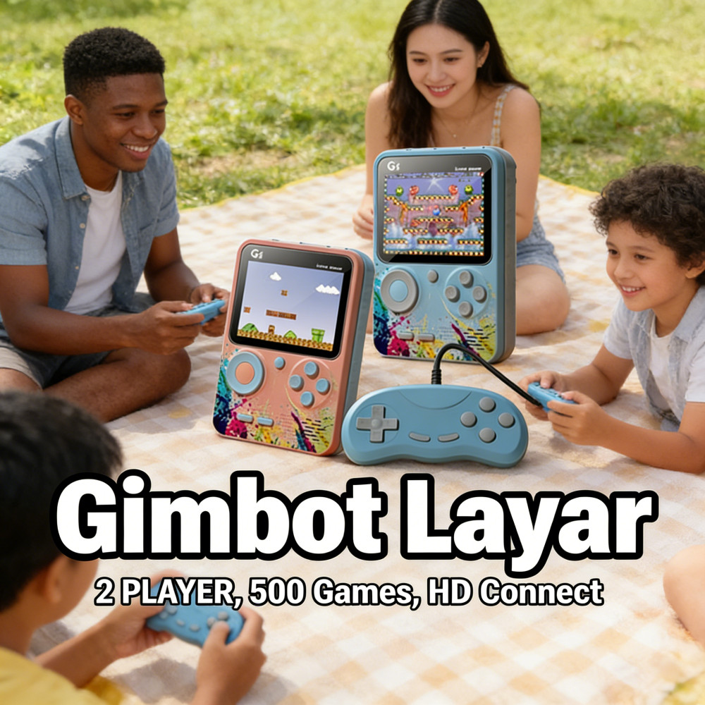 Jual Gimbot Mini Portable Gamebot Retro Layar HD 500 in 1 1 PLAYER ...