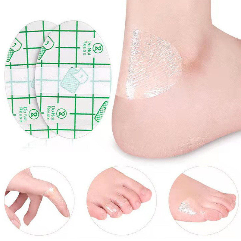 Jual 20pcs/set Heel Tape Pat Multifunctional Transparent Oval Band Aid ...