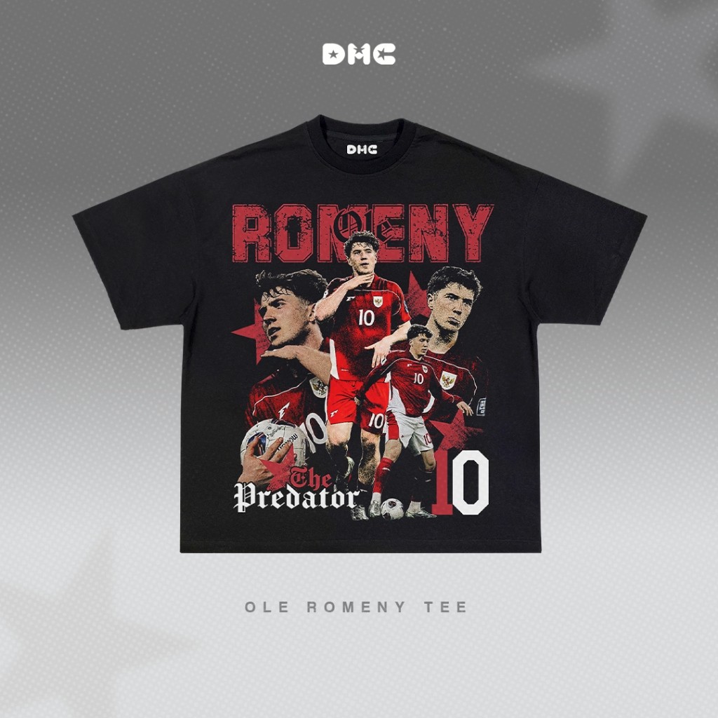 Jual (COD) DMC Ole Romeny Indonesia National Team Soccer Oversized T ...