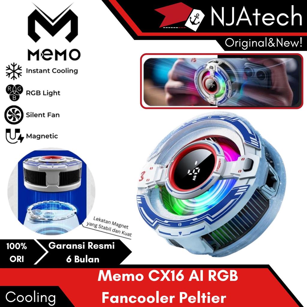 Jual MEMO Fan Cooler CX16 Pendingin HP Magnetic AI Cooling Fast Heat ...
