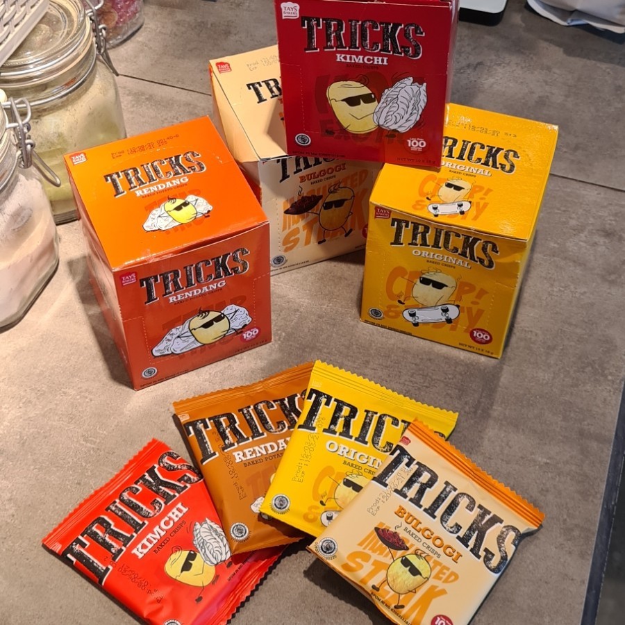 Jual SNACK TRICKS SNACK KENTANG RENDAH KALORI 1 BOX ISI 10 PCS RASA ...