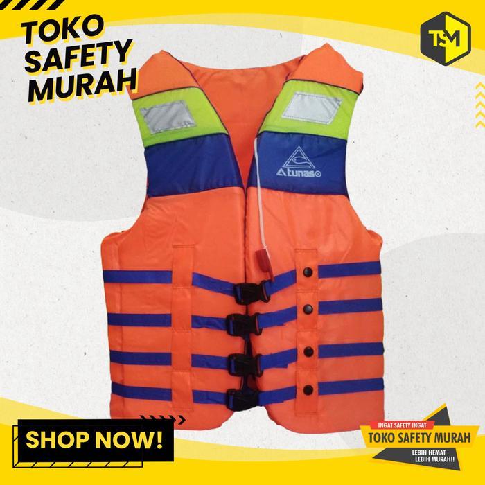 Jual Life Jaket Rompi Pelampung Atunas Size L Jacket Safety Vest Baju ...