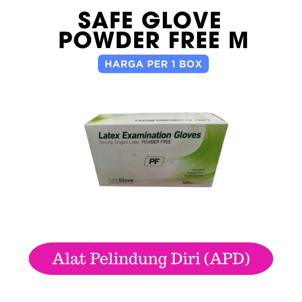 Jual SAFE GLOVE POWDER FREE M BOX 100S (Bgv) | Shopee Indonesia