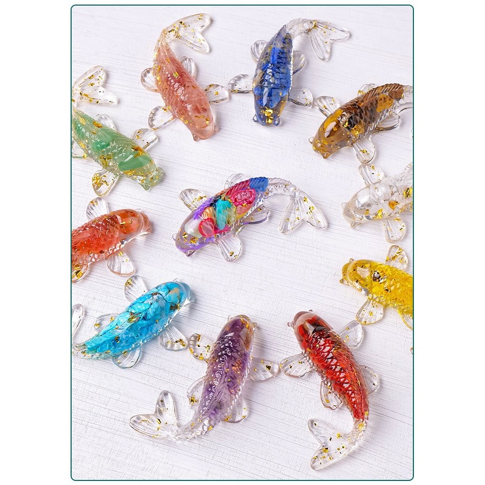 DIY Miniatur Resin Ikan Koi - Kristal Alami - Dekorasi - Aquarium - Craft Art