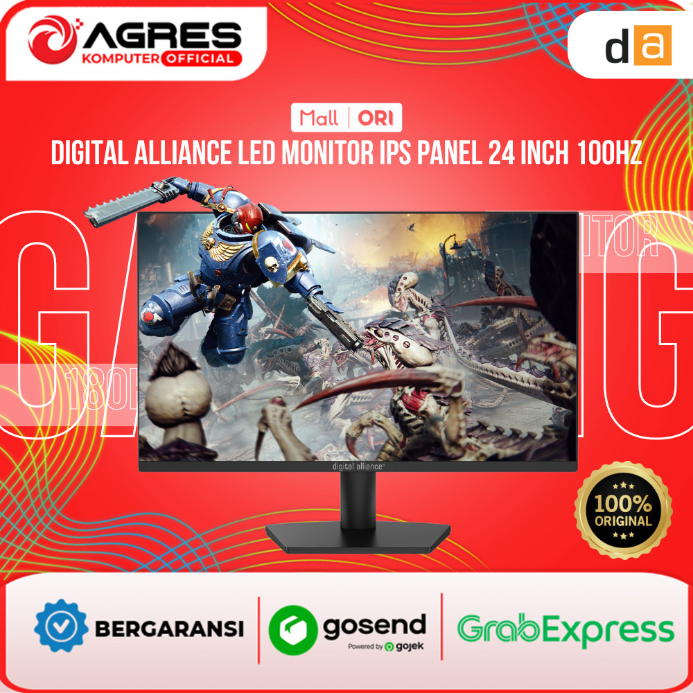 Jual DIGITAL ALLIANCE LED MONITOR IPS PANEL 24 INCH 100HZ | Shopee ...